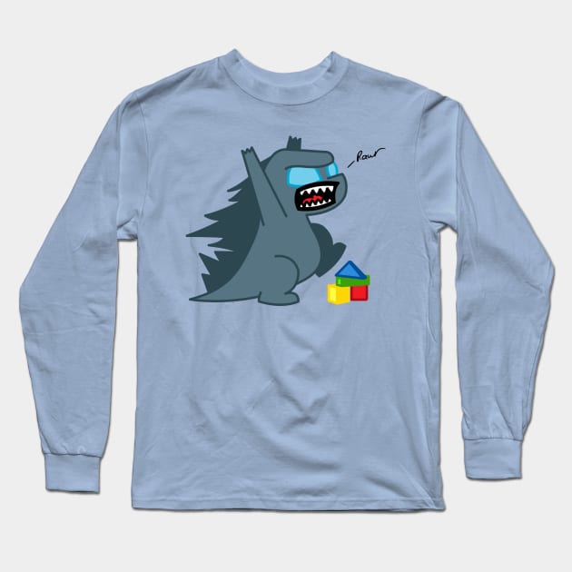 Godzilla Tooniefied Long Sleeve T-Shirt by Tooniefied